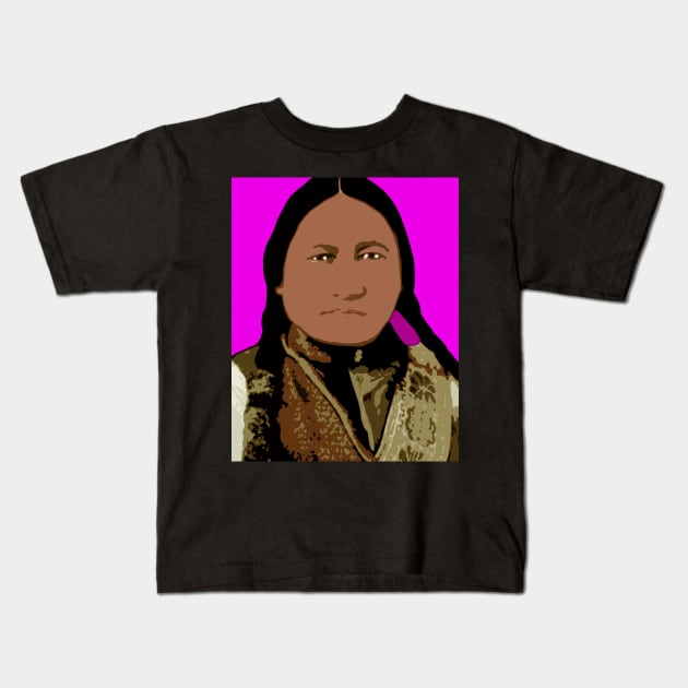 sitting bull Kids T-Shirt by oryan80